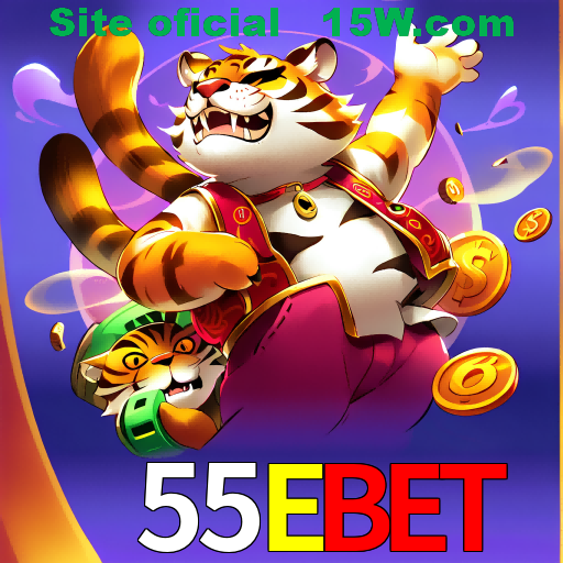 Imagem promocional da 55Ebet mostrando a plataforma e suas vantagens
